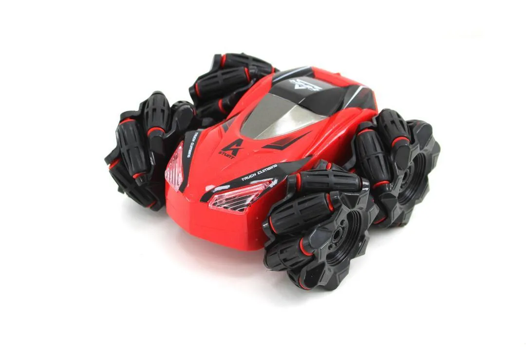 2.4G High Speed Drift RC Car with Handle Watch Dual Control 360 Degree Rotating Spray Stunt Car Toys