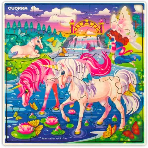 28 Pieces Wooden Puzzles for Kids | Unicorn