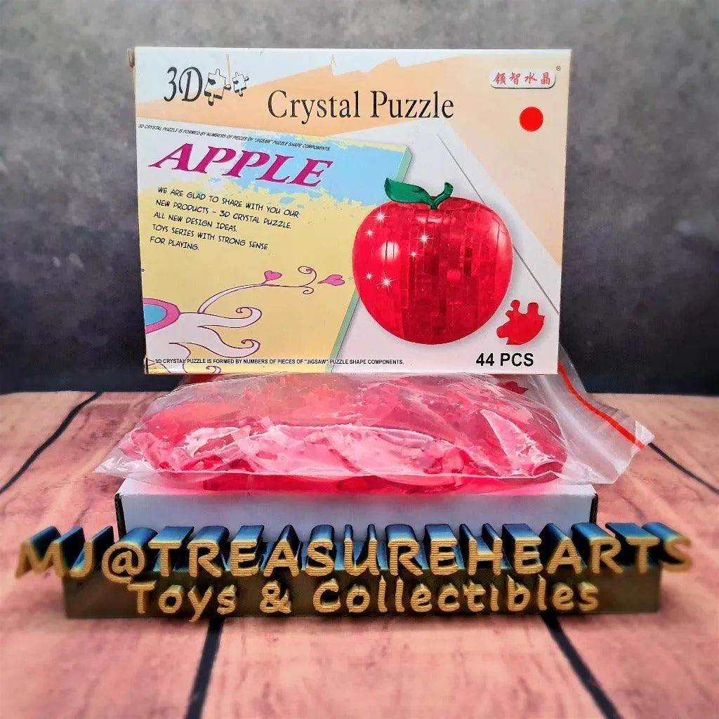 3D Red Apple Crystal Puzzle (44 pcs)