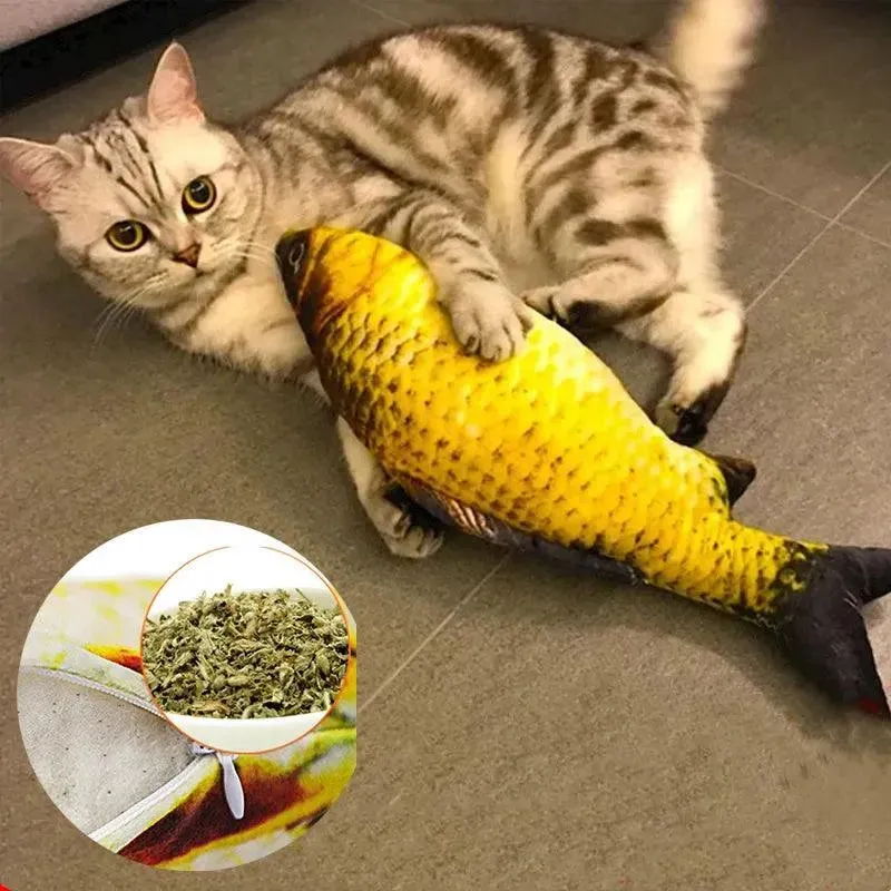 3D Simulation Catnip Fish Toy Anti Bite