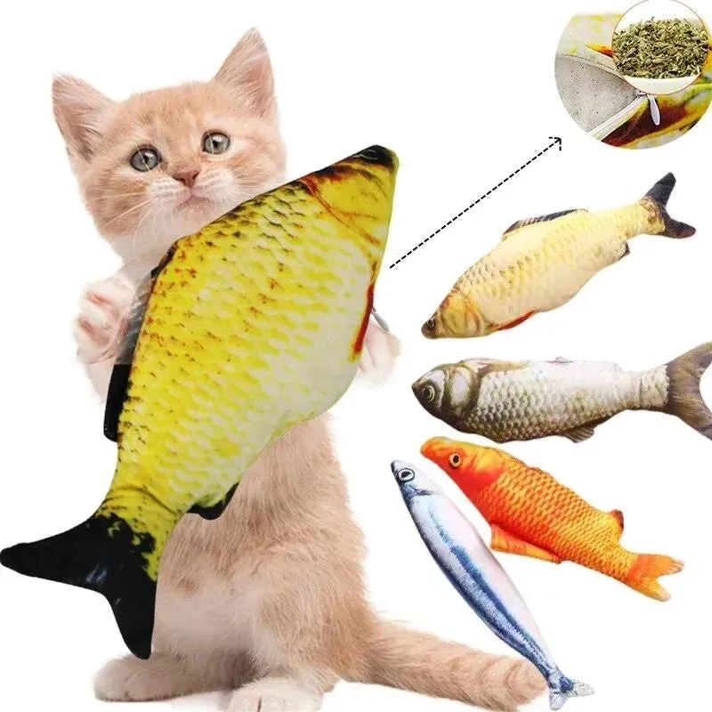 3D Simulation Catnip Fish Toy Anti Bite