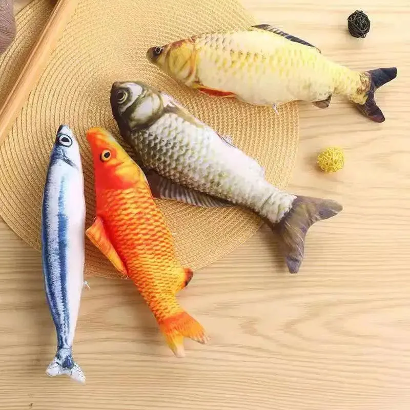 3D Simulation Catnip Fish Toy Anti Bite