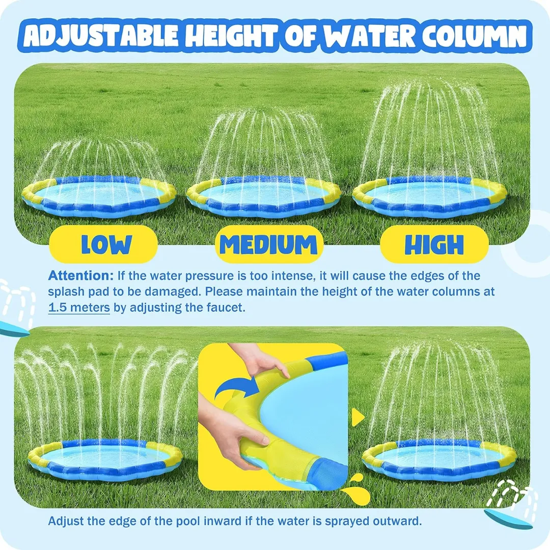 67" Durable Thicken Non-Slip & Splash Water Play Mat