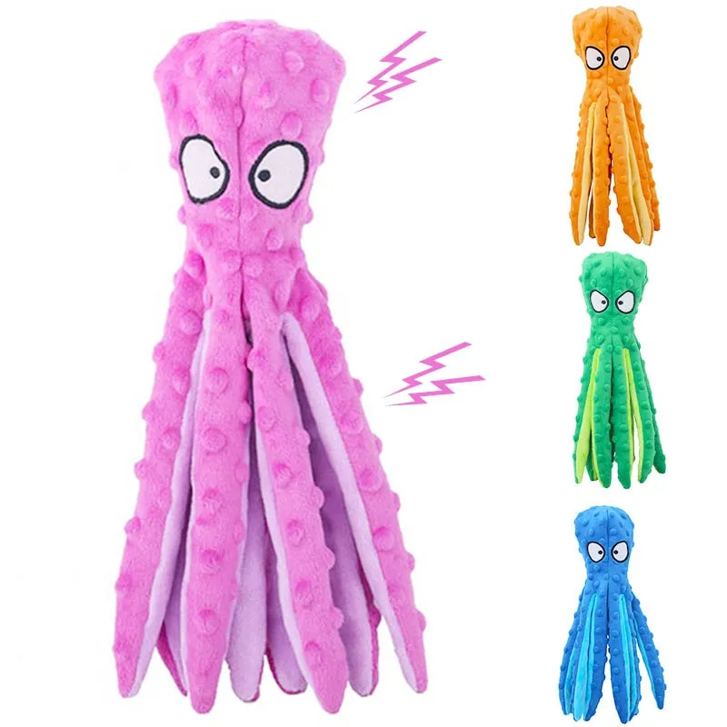 8 Legs Octopus Stuffed Plush Squeaky Toy