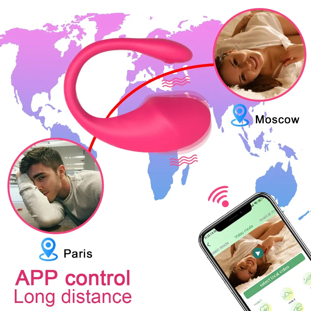 App controlled rechargeable love egg vibrator