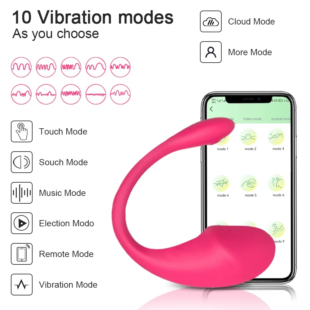 App controlled rechargeable love egg vibrator