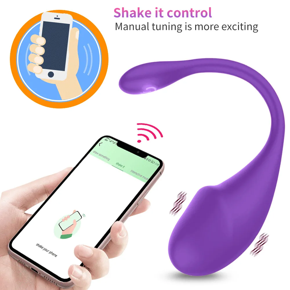 App controlled rechargeable love egg vibrator