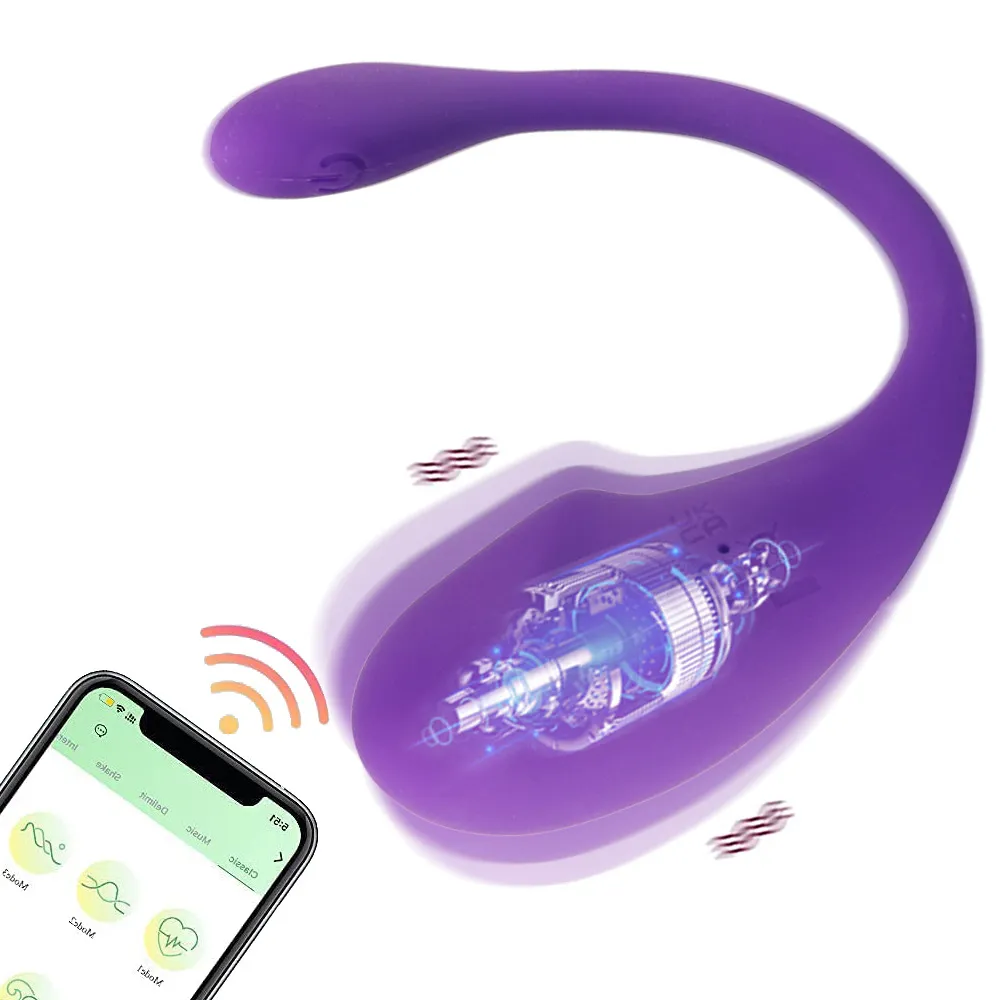 App controlled rechargeable love egg vibrator