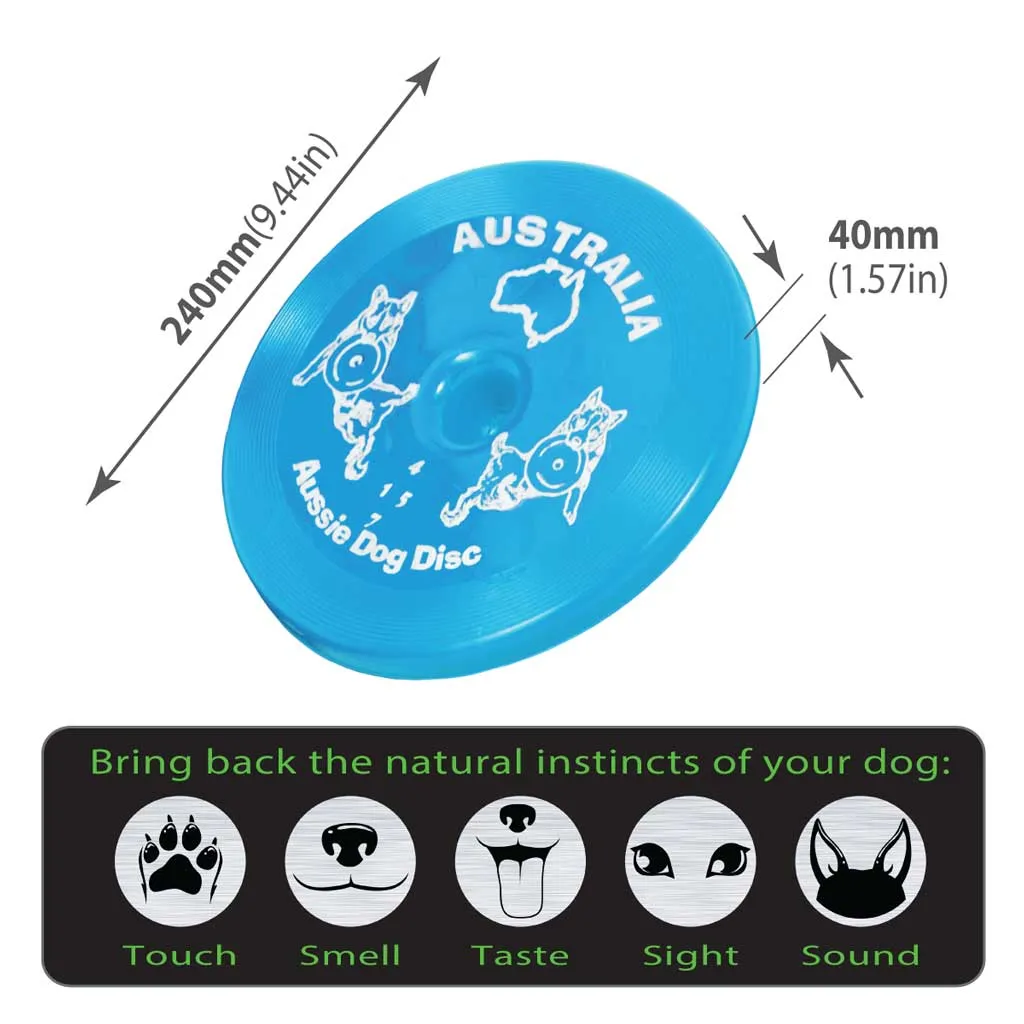 Aussie Dog Disc Blue