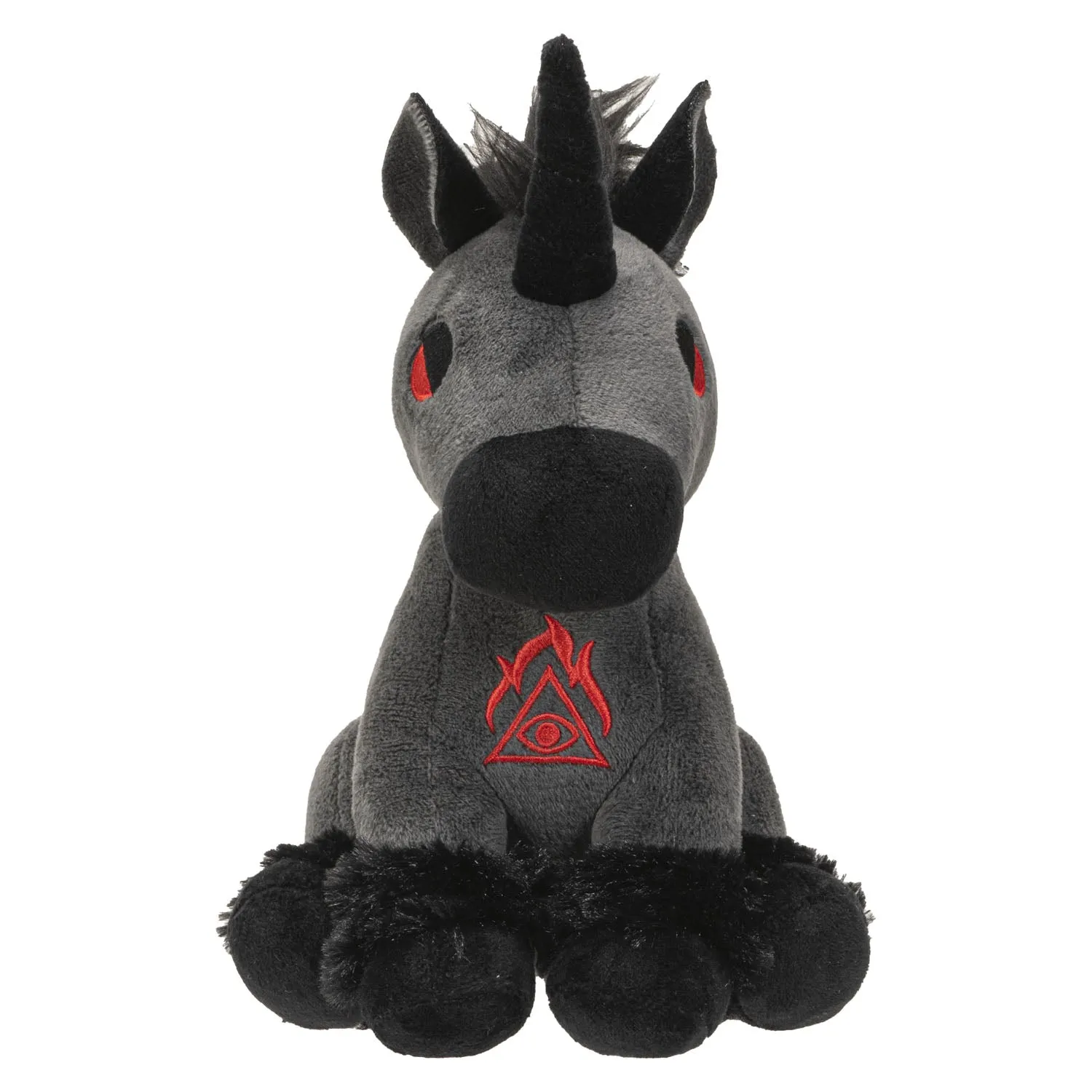 BLACK UNICORN PLUSH C/24