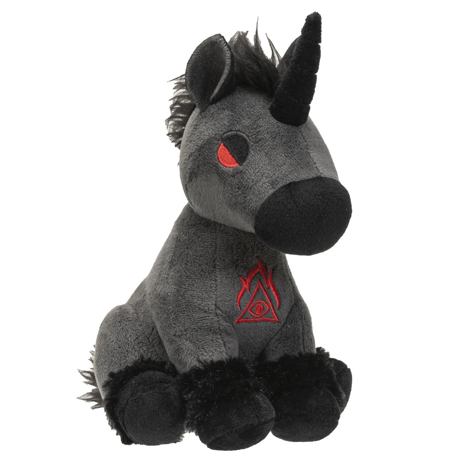 BLACK UNICORN PLUSH C/24