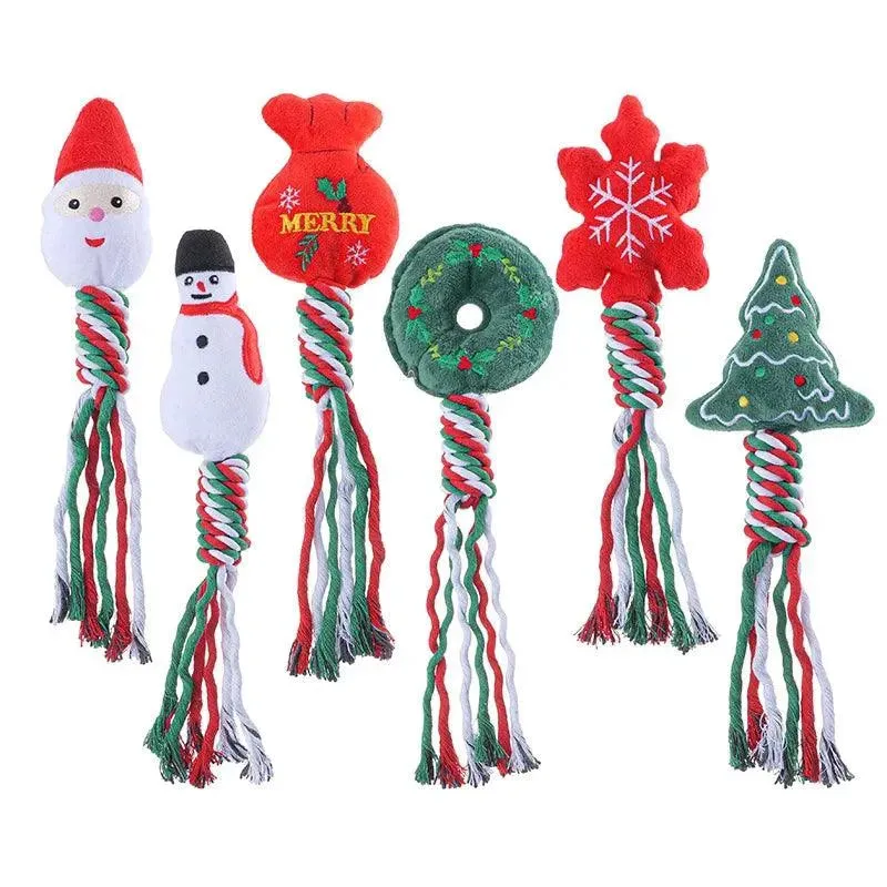 Christmas Fun Chew Toys for Furry Friends