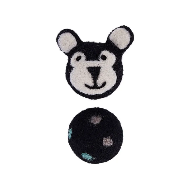 Colorful Felt Stretch Ball Cat Toy