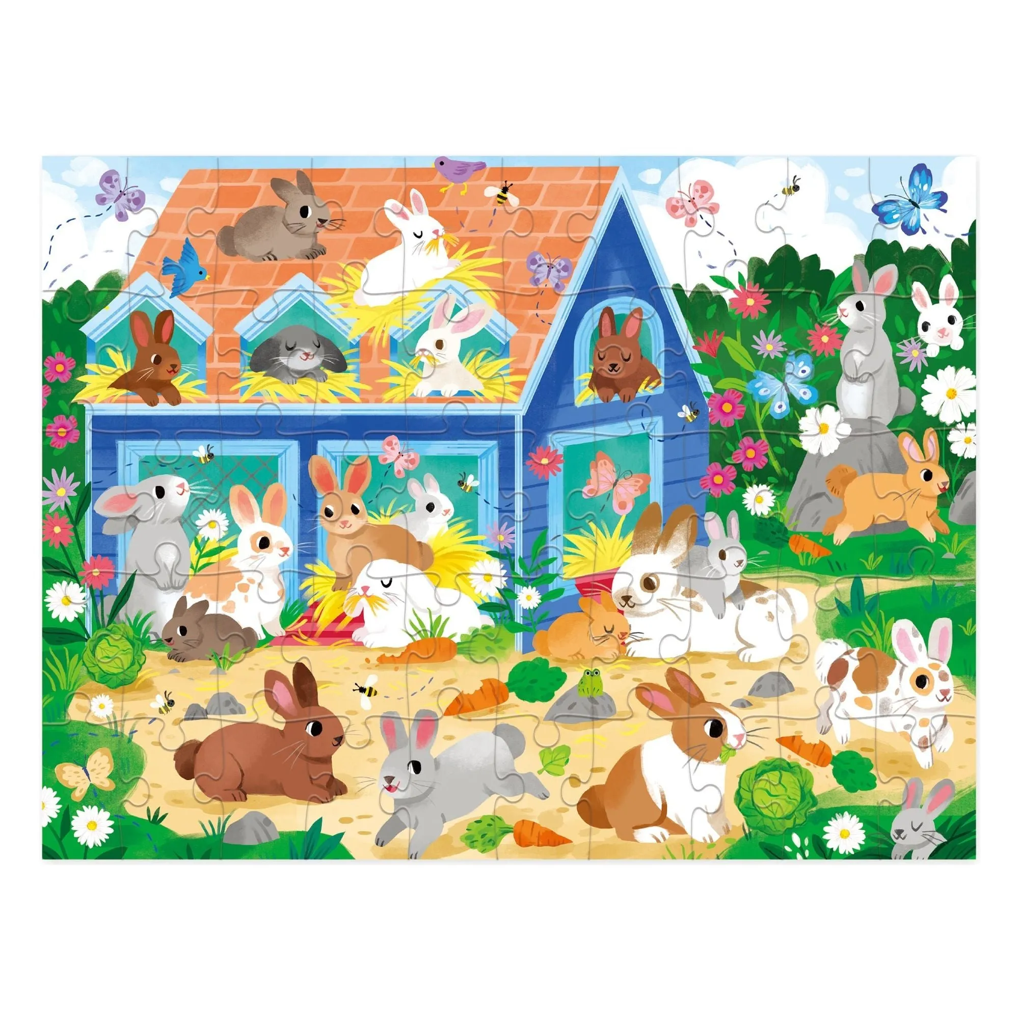 Crocodile Creek Puzzle 50 Piece Bunny House