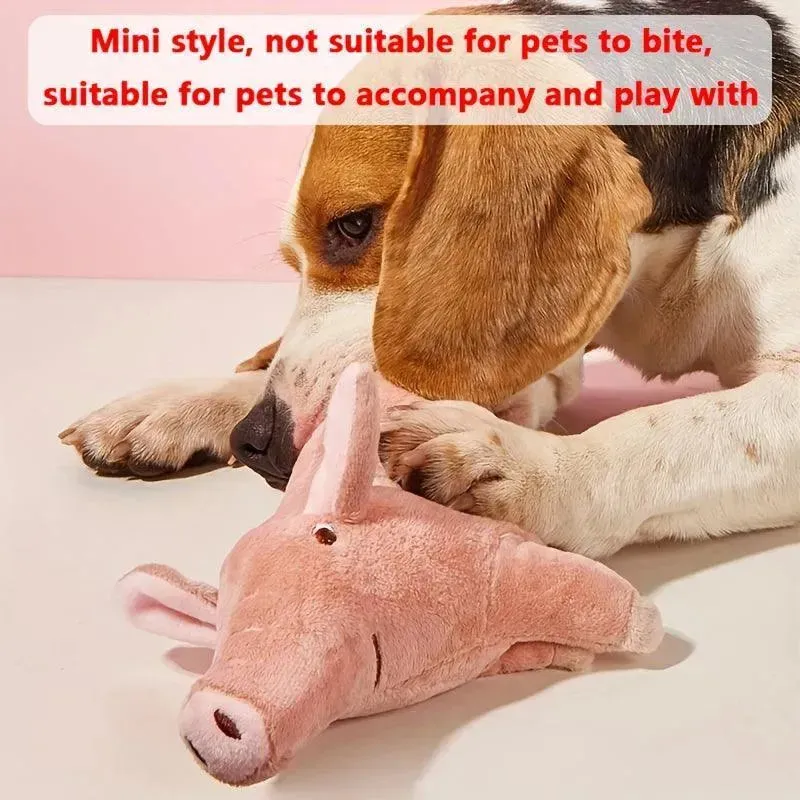 Cute Pig Squeaky Plush Toy - Durable Dog Chew & Teeth Grinding