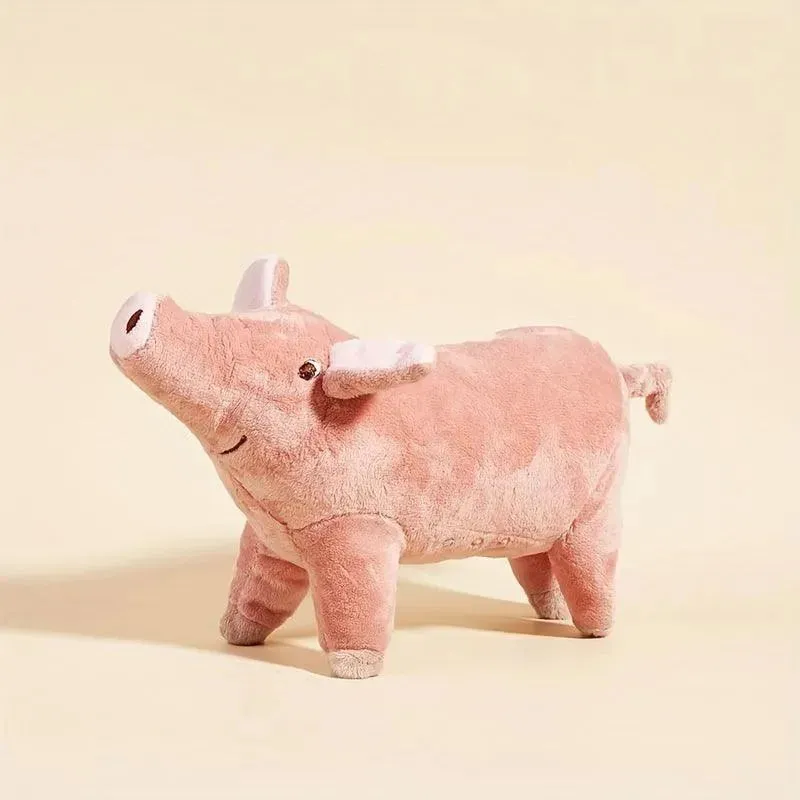 Cute Pig Squeaky Plush Toy - Durable Dog Chew & Teeth Grinding