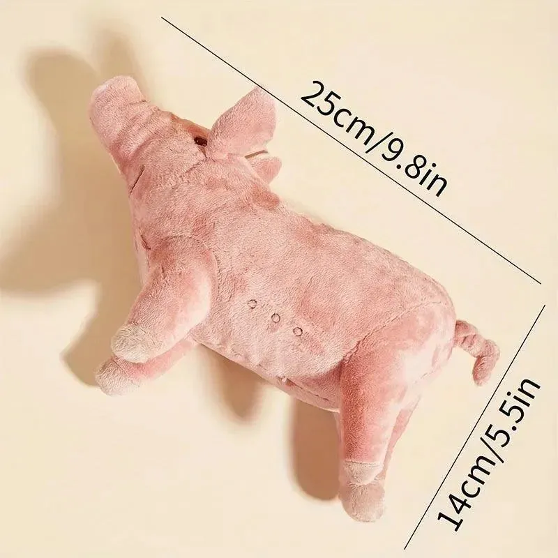 Cute Pig Squeaky Plush Toy - Durable Dog Chew & Teeth Grinding