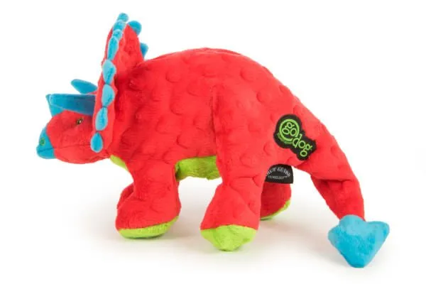 Dinos Frills Triceratops Dog Toy