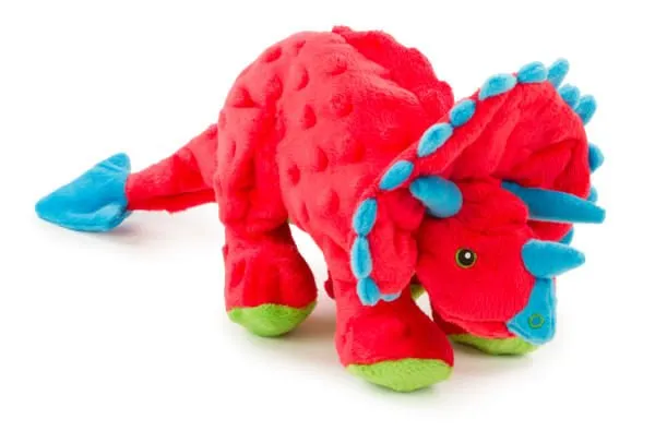 Dinos Frills Triceratops Dog Toy