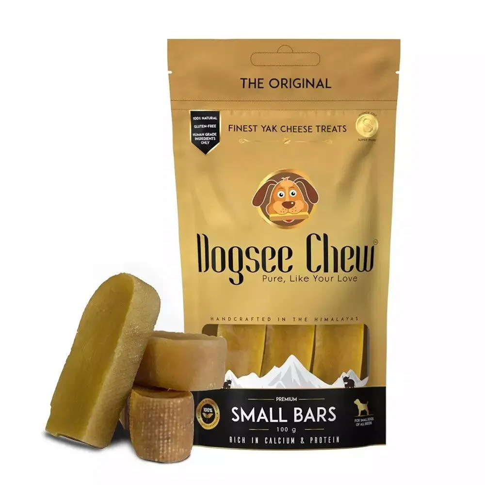 Dogsee 100g Small Dog Chew Bar Treats with Turmeric