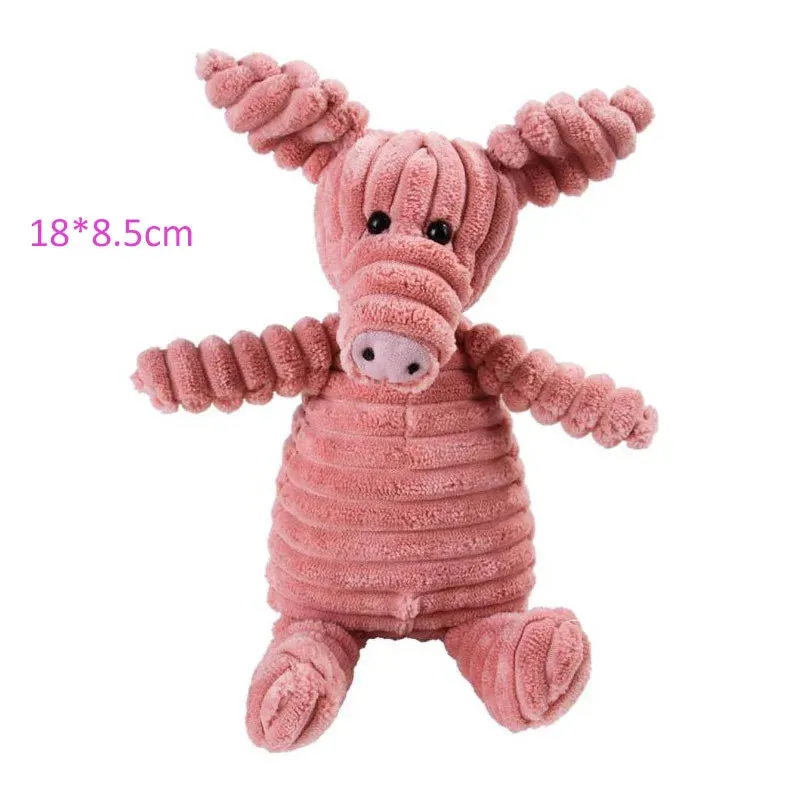 Durable Animal-Shaped Squeaky Plush Dog Toy