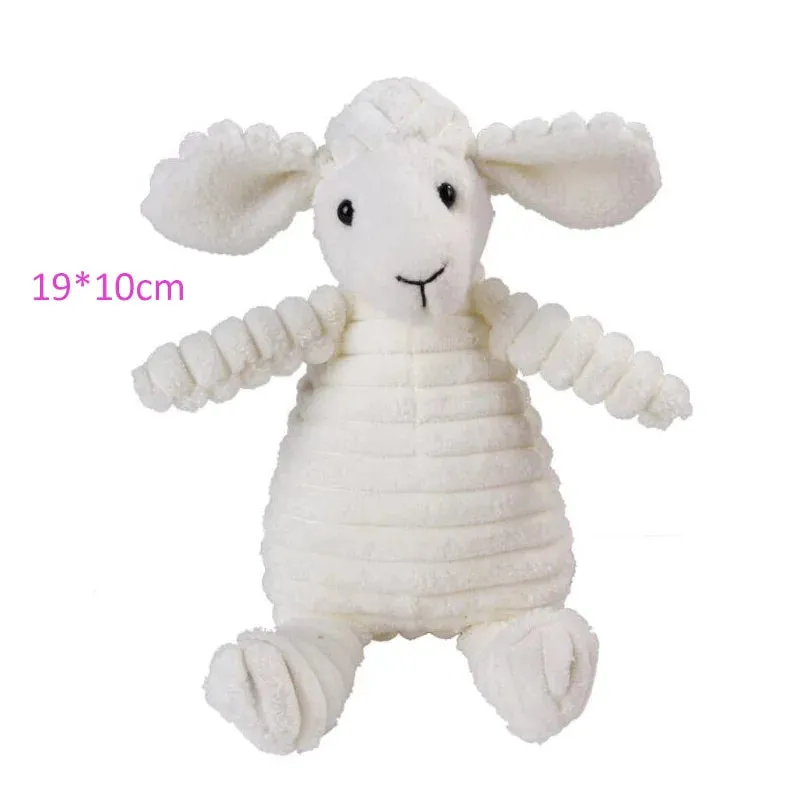 Durable Animal-Shaped Squeaky Plush Dog Toy