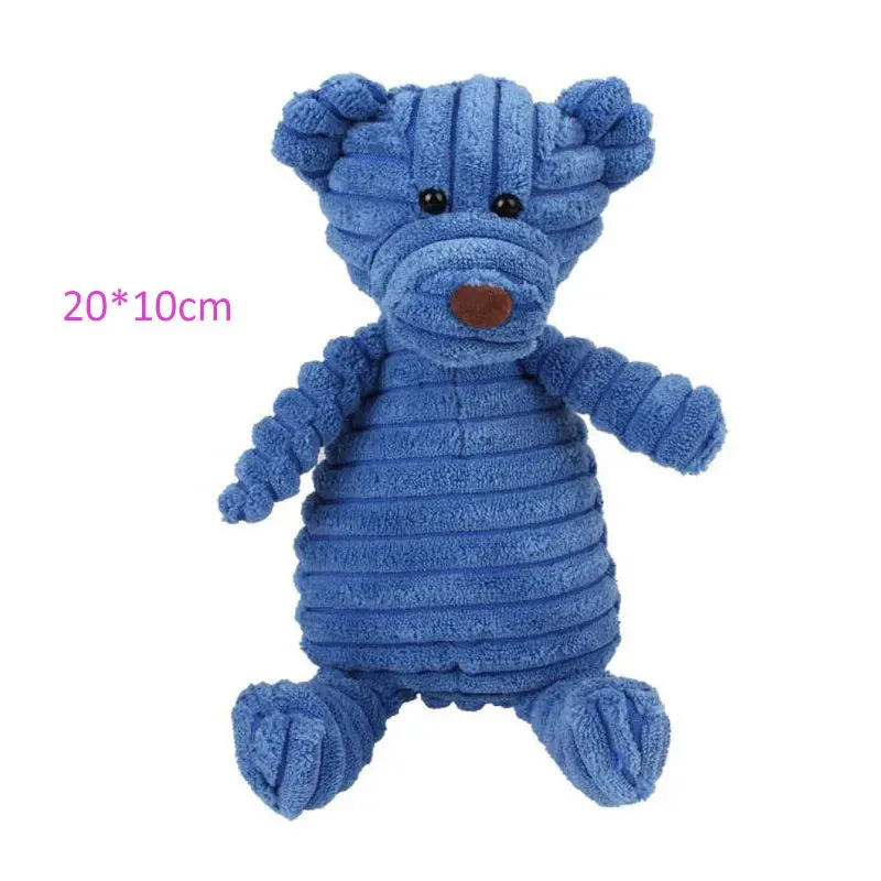 Durable Animal-Shaped Squeaky Plush Dog Toy