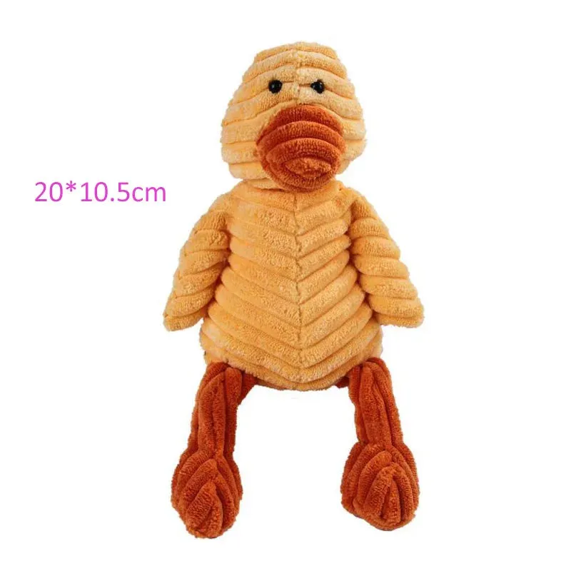 Durable Animal-Shaped Squeaky Plush Dog Toy