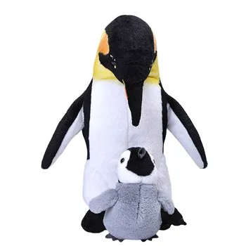 Emperor Penguin Plush Mom & Chick (12" Tall)