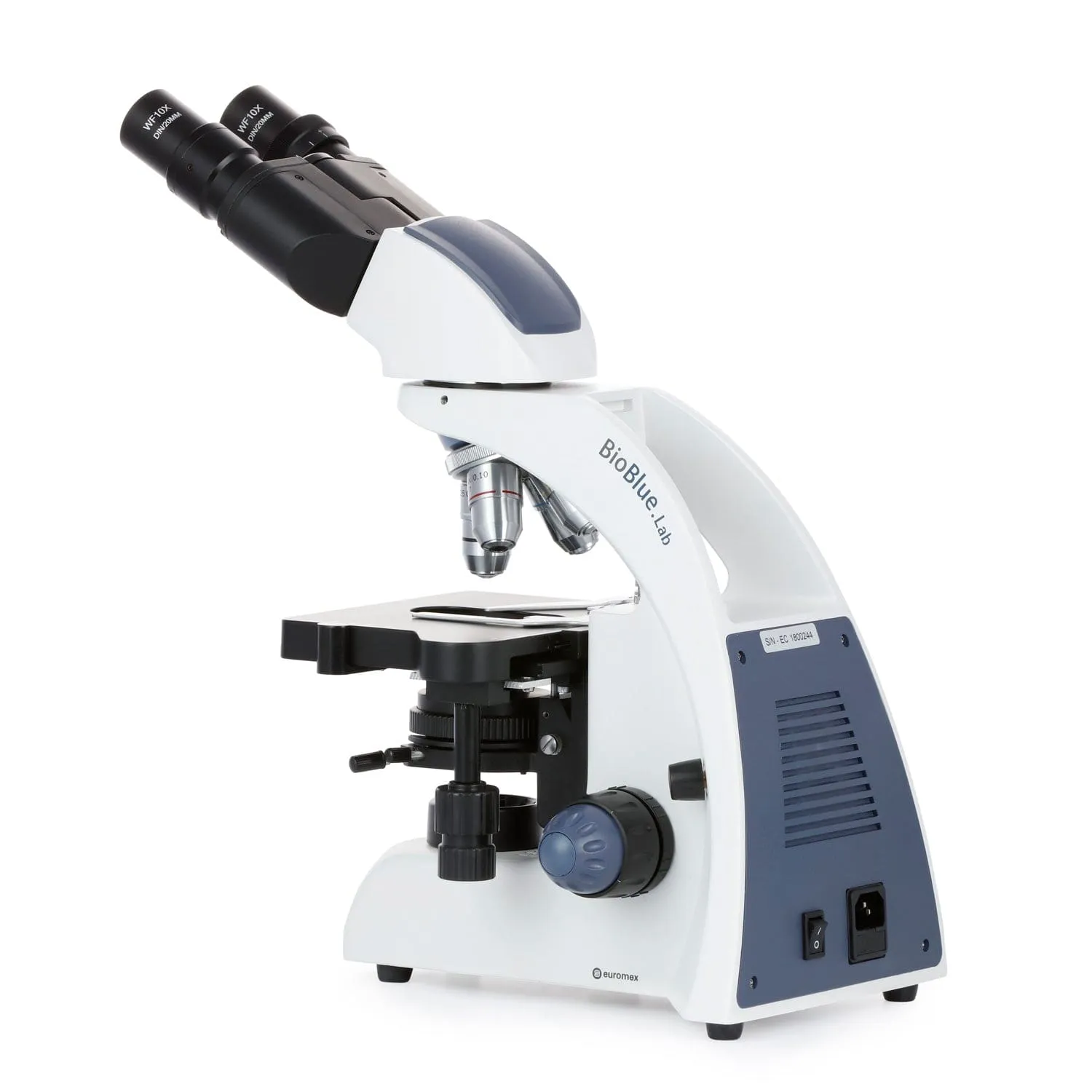 Euromex BioBlue Lab Binocular Compound Microscope 40X-1000X Magnification withPlan IOS Objectives