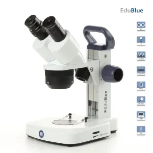 Euromex EduBlue Series Digital Binocular Stereo Microscope 10X-40X Magnifiaction with Built-in 5.0 MP