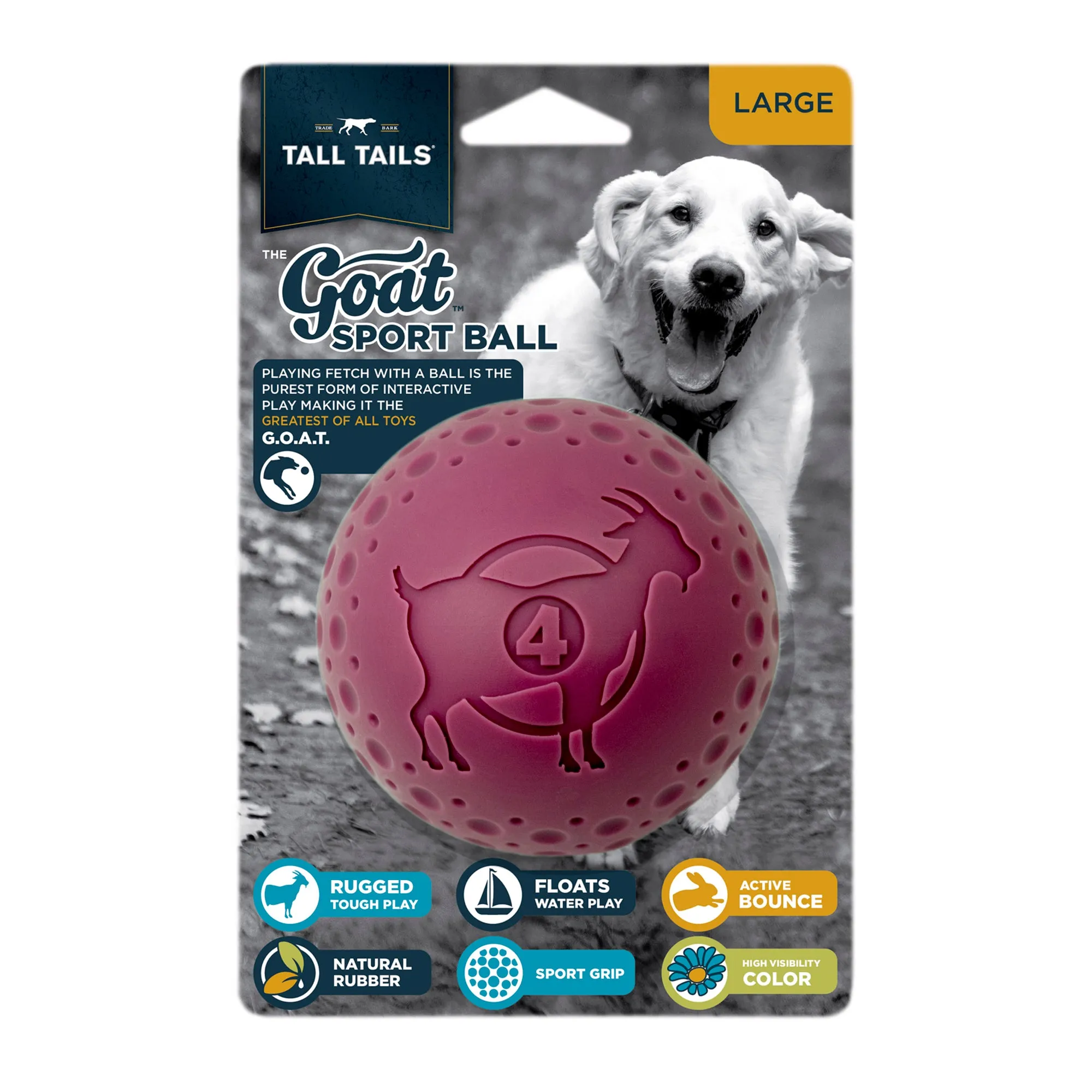 Fetch Dog Toy: Goat Sport Ball