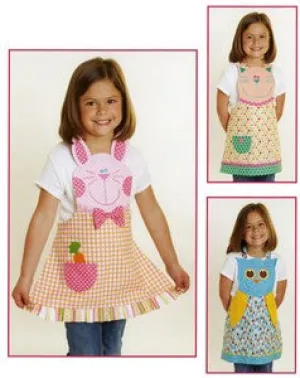 Fun Friends Childs Apron Bunny, Cat & Owl