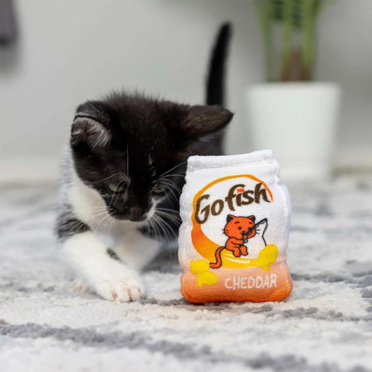 GoFish Cheddar Plush Catnip Toy