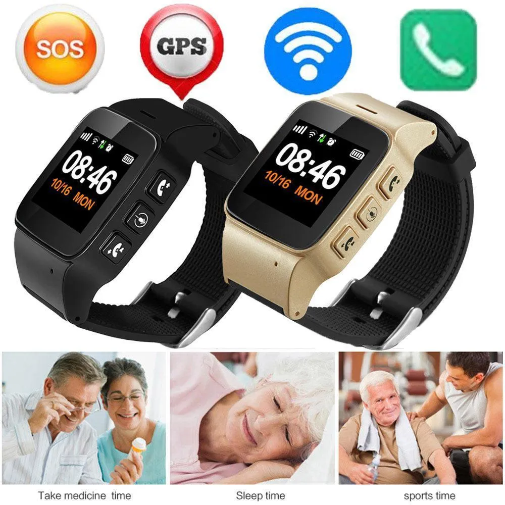 Gps Tracking Watch For Adult Elderly Smart Watch Anti-lost SOS Wifi