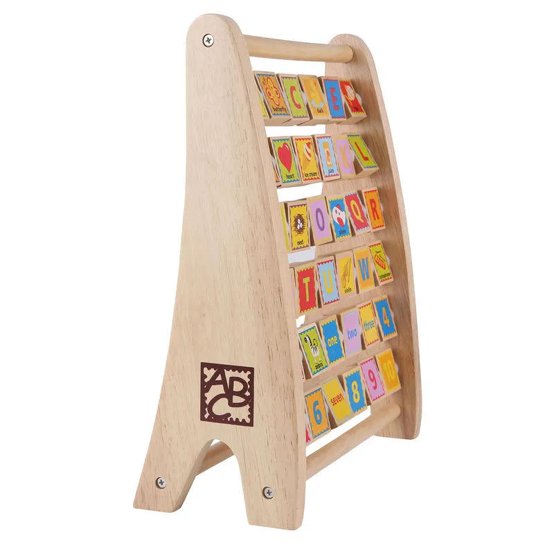 Hape Alphabet Abacus Wooden Counting Toy 3yrs 