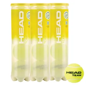 HEAD Team Tennis Balls (Triple Pack - 12 Balls)