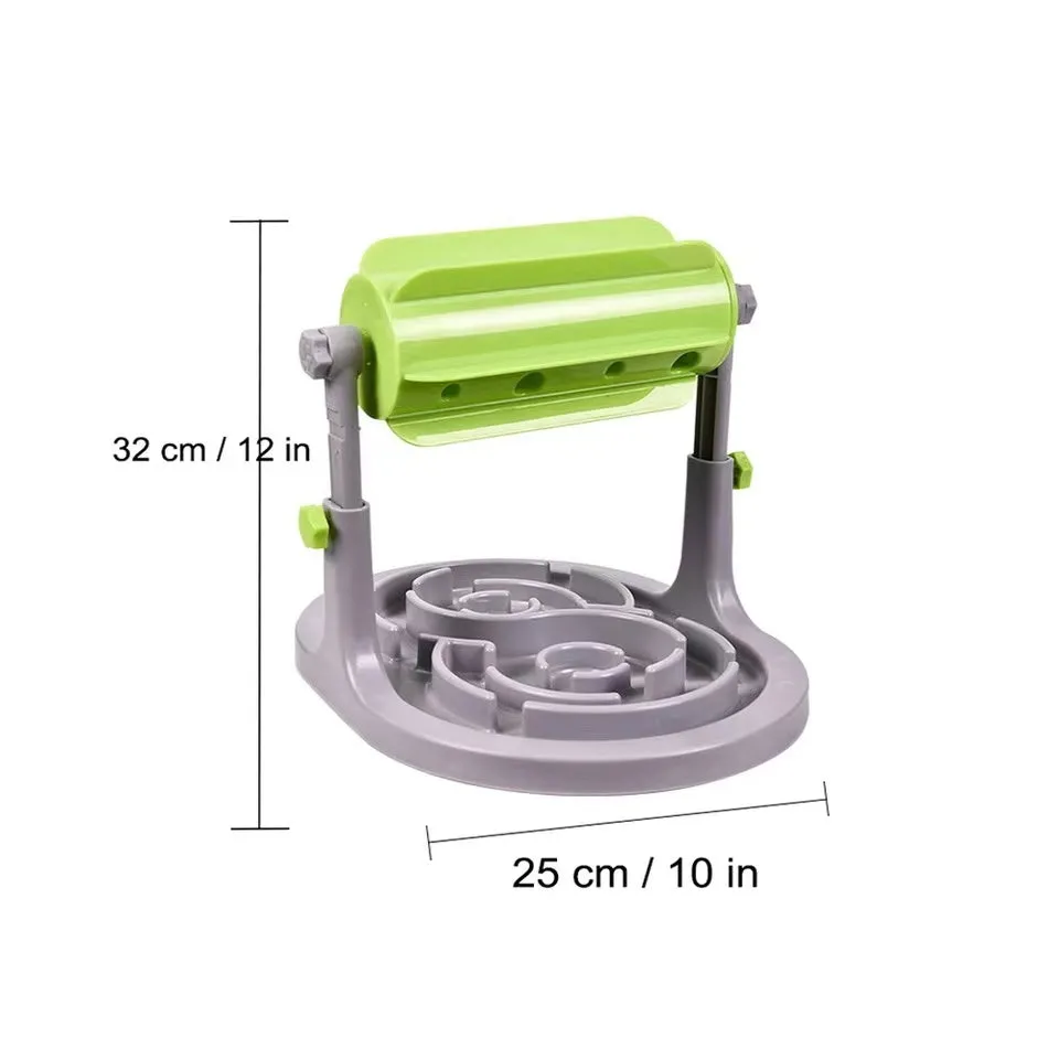 Interactive Pet Food Bowl Puppy Slow Feeder Puzzle Toy Feed For Dog Kitten Cat IQ Training Automatic Game Educational Adjustable