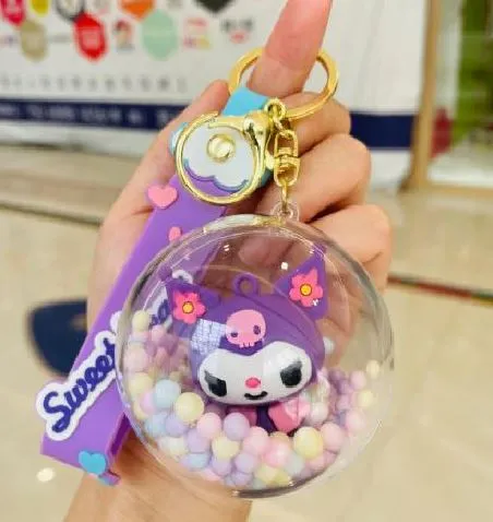 Keychain - Kuromi Confetti Ball