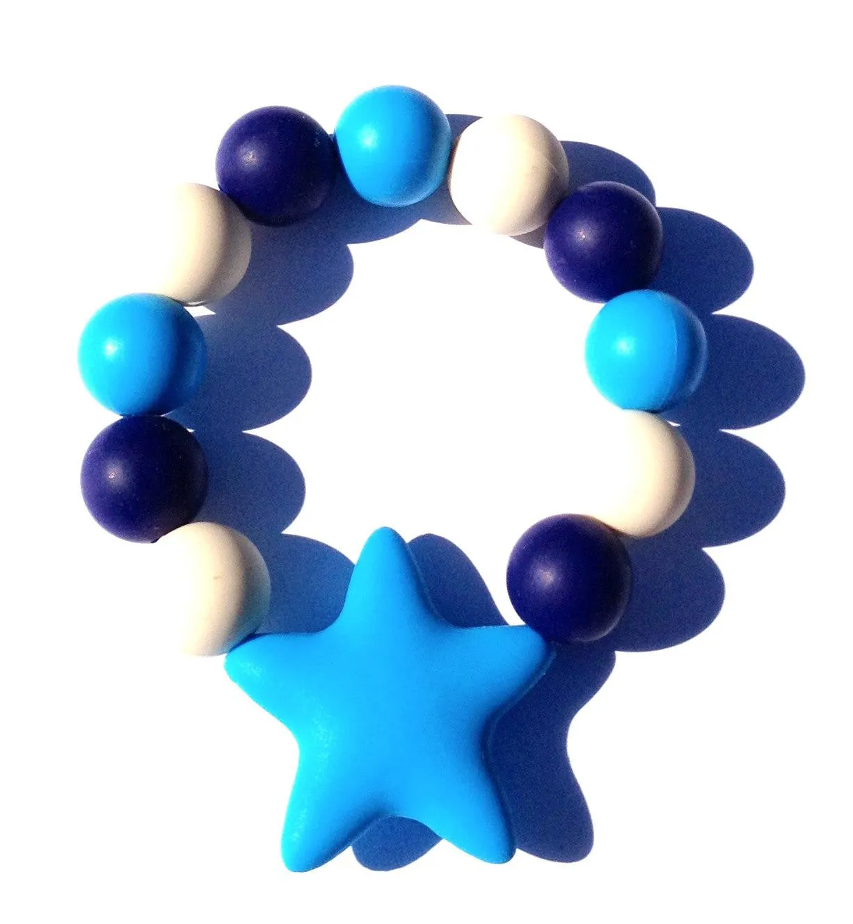 Kiddie Teething Bracelet- Blue Star