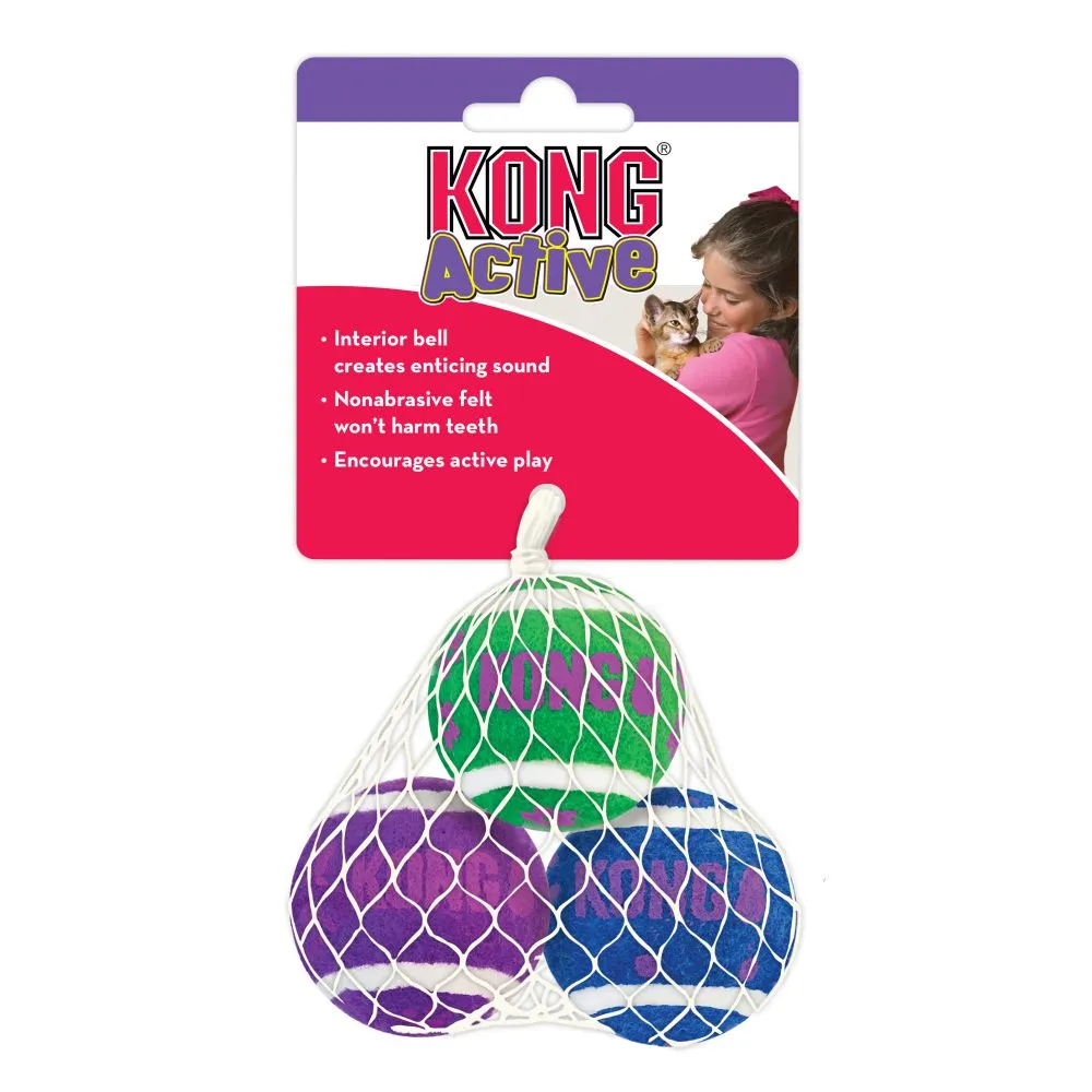 Kong Cat Active Jingle Tennis Balls