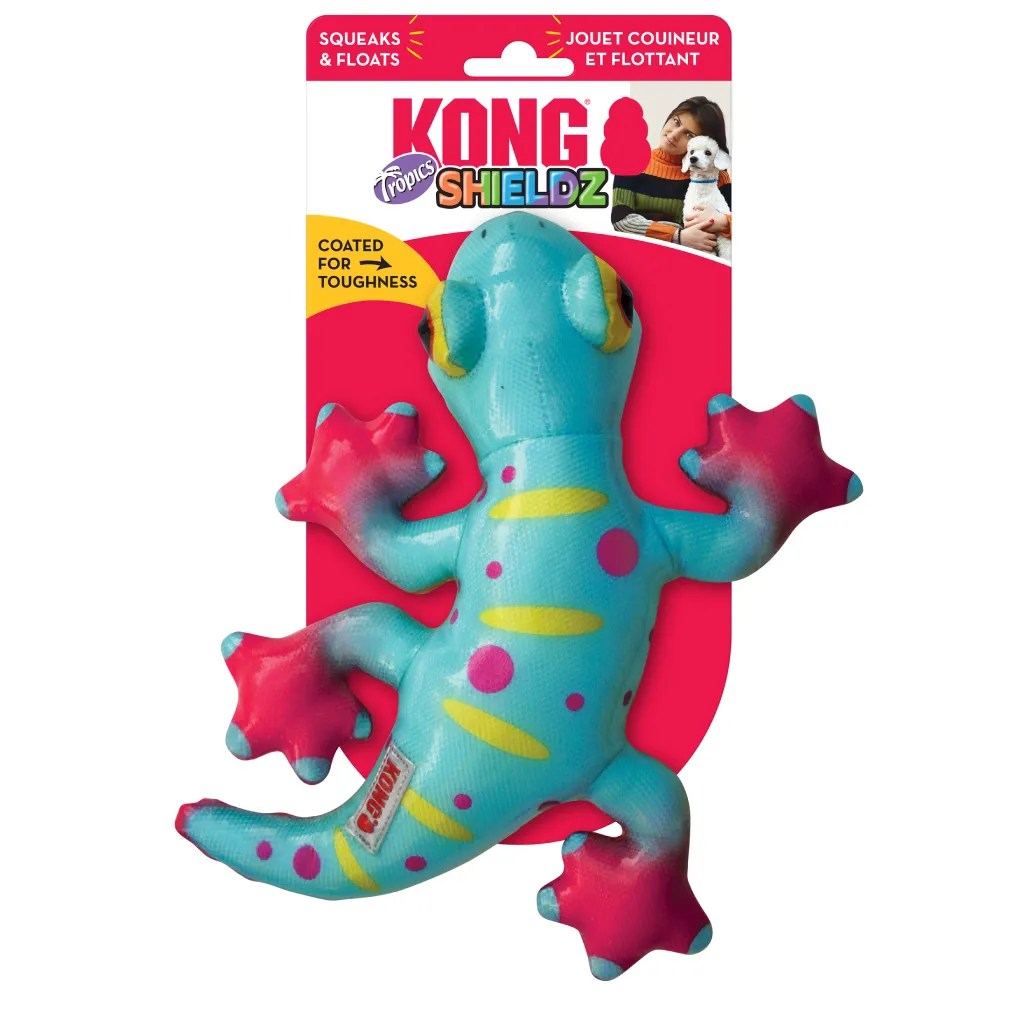 Kong Shieldz Tropics Gecko Toy For Dog