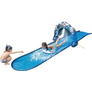 Lavinya Water Slide for Kids And Children with Sprinkler Bodyboard Back For Hot Summer Fun Play(16.4ft/ICE)