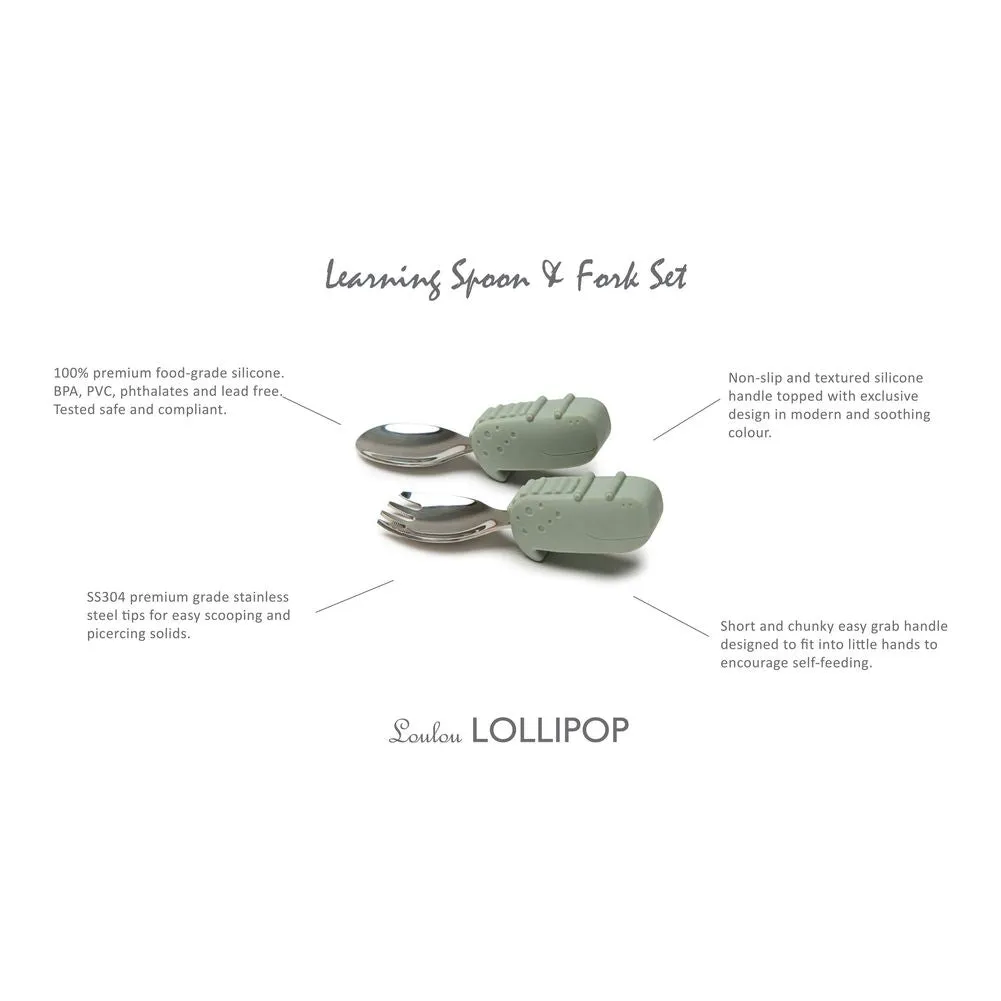 Loulou Lollipop Learning Spoon and Fork Set