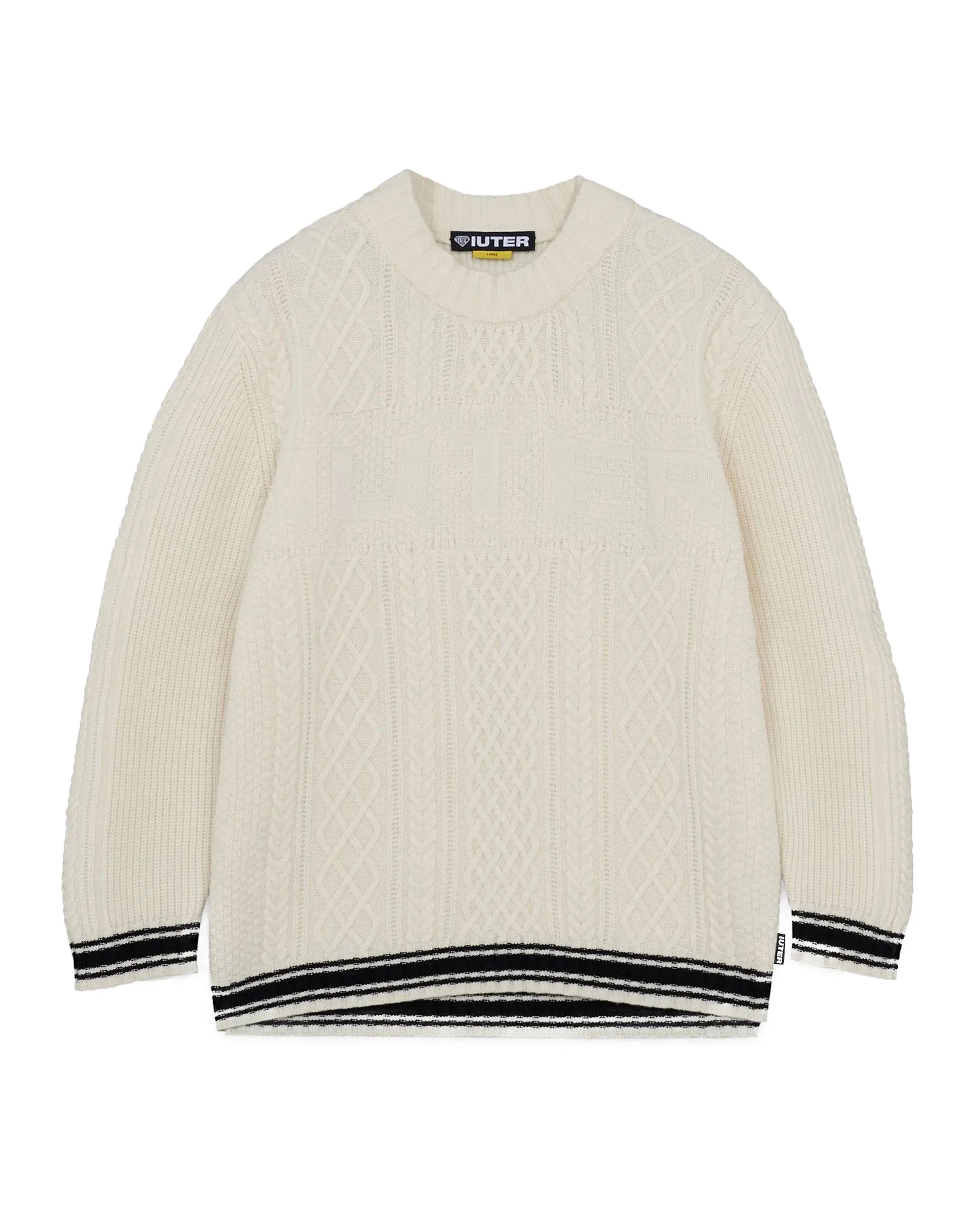 Maglione Uomo Iuter Cable Jumpers Bianco