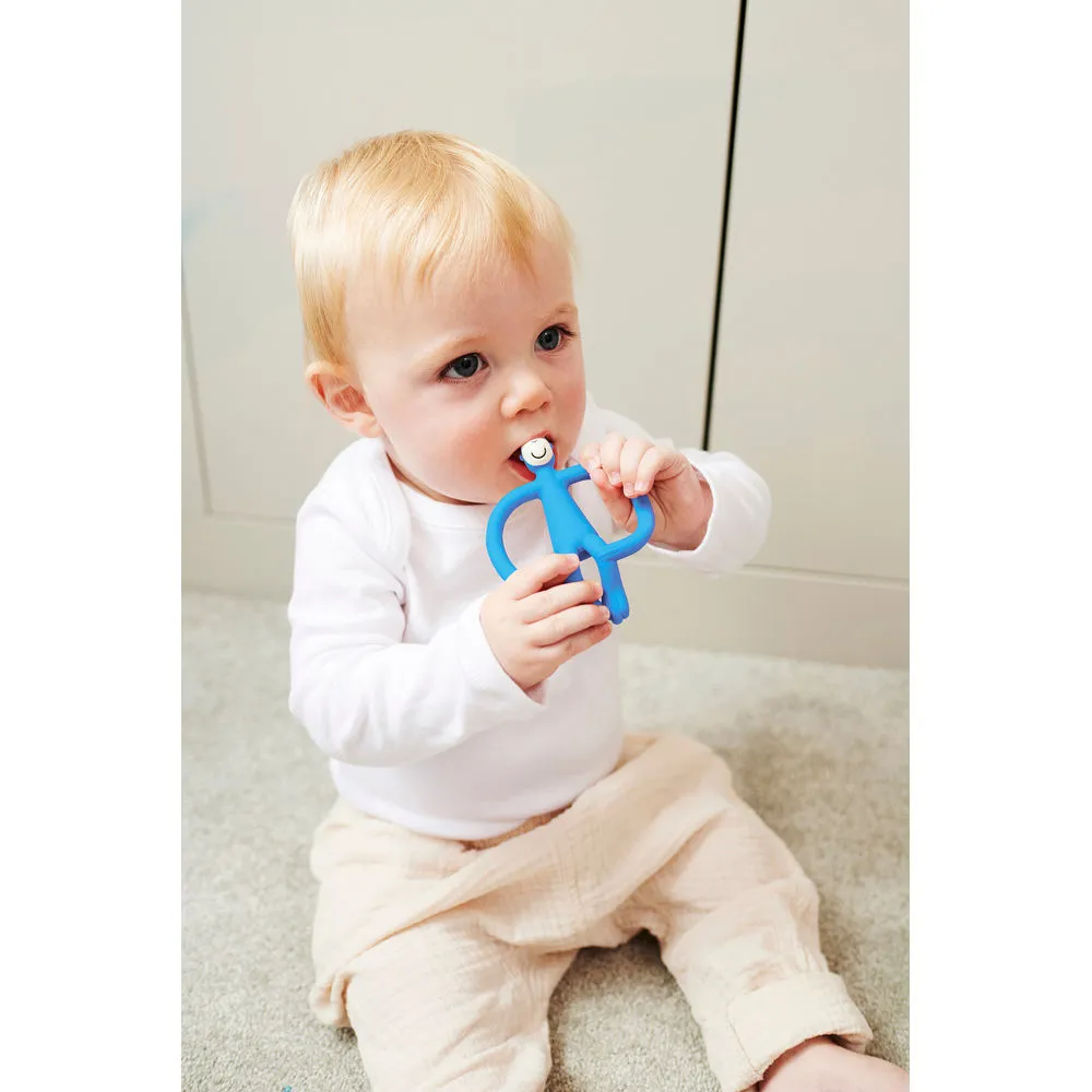 Matchstick Monkey Teething Toy - Blue