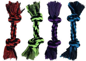 Multipet Mini Pet Rope 6-Inch, Assorted Colors, Dog Toy