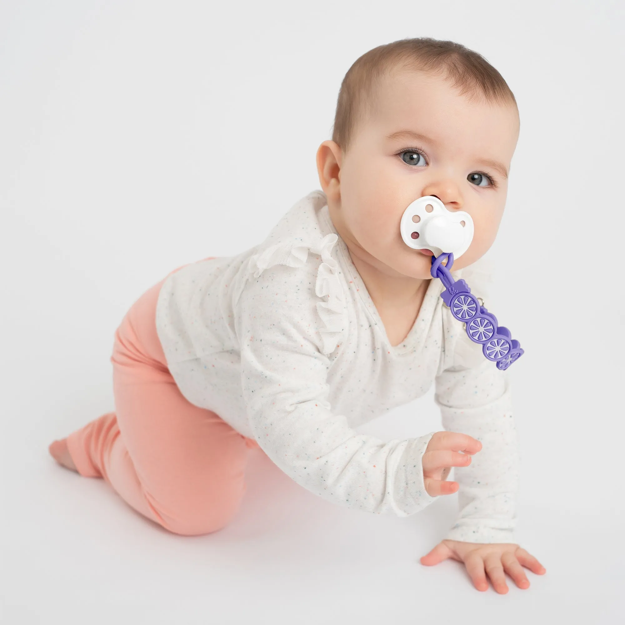 NEW! 2-Pack Silicone Citrus Pacifier Clips