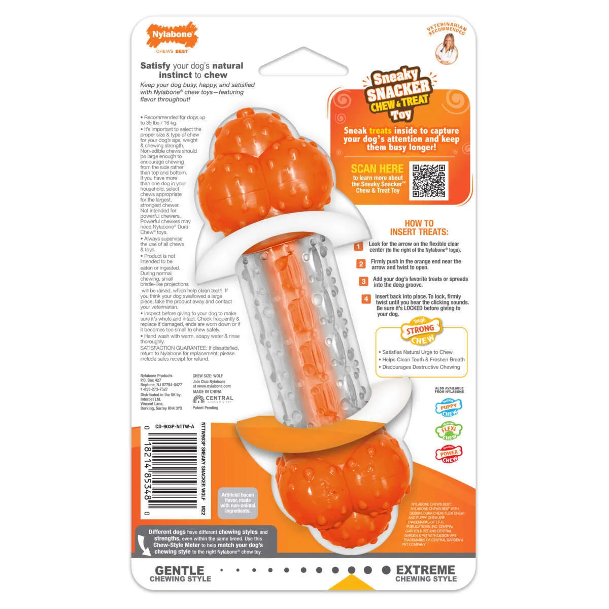 Nylabone Sneaky Snacker Dog Treat Toy