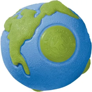 Planet Dog Orbee-Tuff Planet Ball Treat-Dispensing Dog Toy, Blue & Green